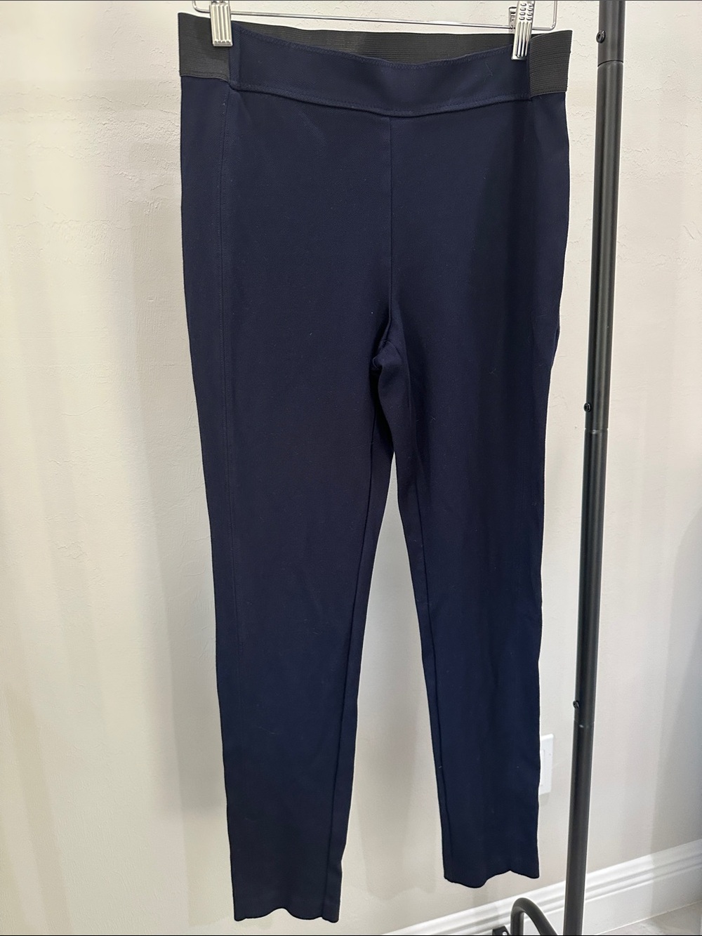 Talbots Navy Pull-On Slim Leg Pants - Picture 1 of 4